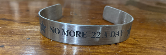 No More 22 A Day Old School Metal Bracelet