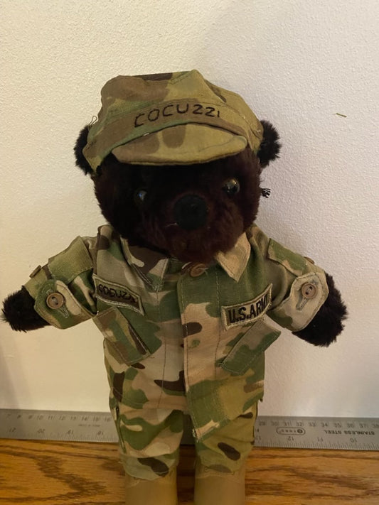Dark Bear with Army Camo