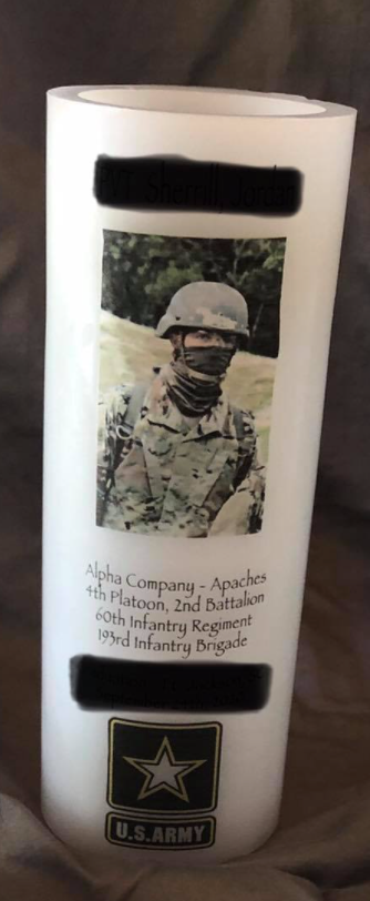 Army Traditional Forge Custom Candle